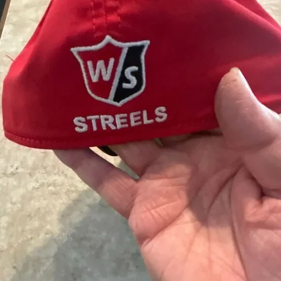 WILSON Red Flex Fit Hat - Picture 2 of 5